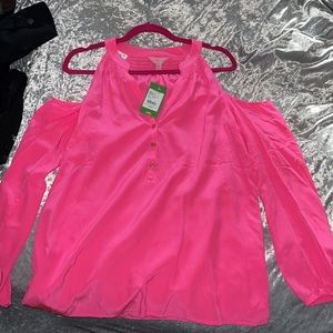 Lilly Pulitzer Sunny Shoulder Elsa Top Size Medium